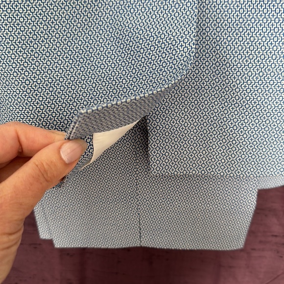 Talbots Blue and White Dobby Pattern Suit - Picture 6 of 12